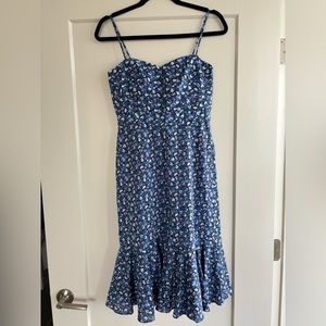 J. Crew Liberty Fabric - blue floral dress - size 0